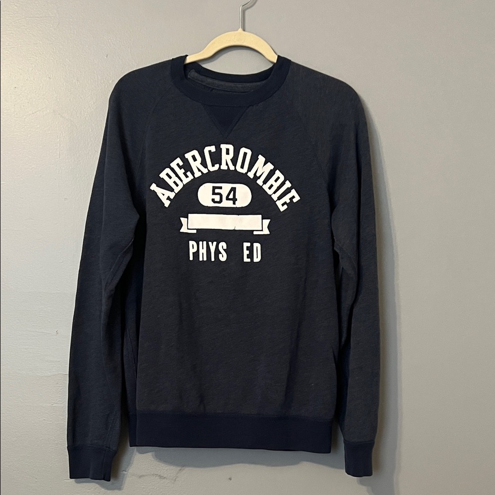 Abercrombie & Fitch Men's Crewneck in Dark Blue